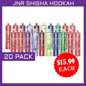 JNR SHISHA HOOKAH – 12000 PUFFS – 20 PACK