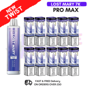 Blue Razz Lemonade Lost Mary Pro Max 7K Box Of 10
