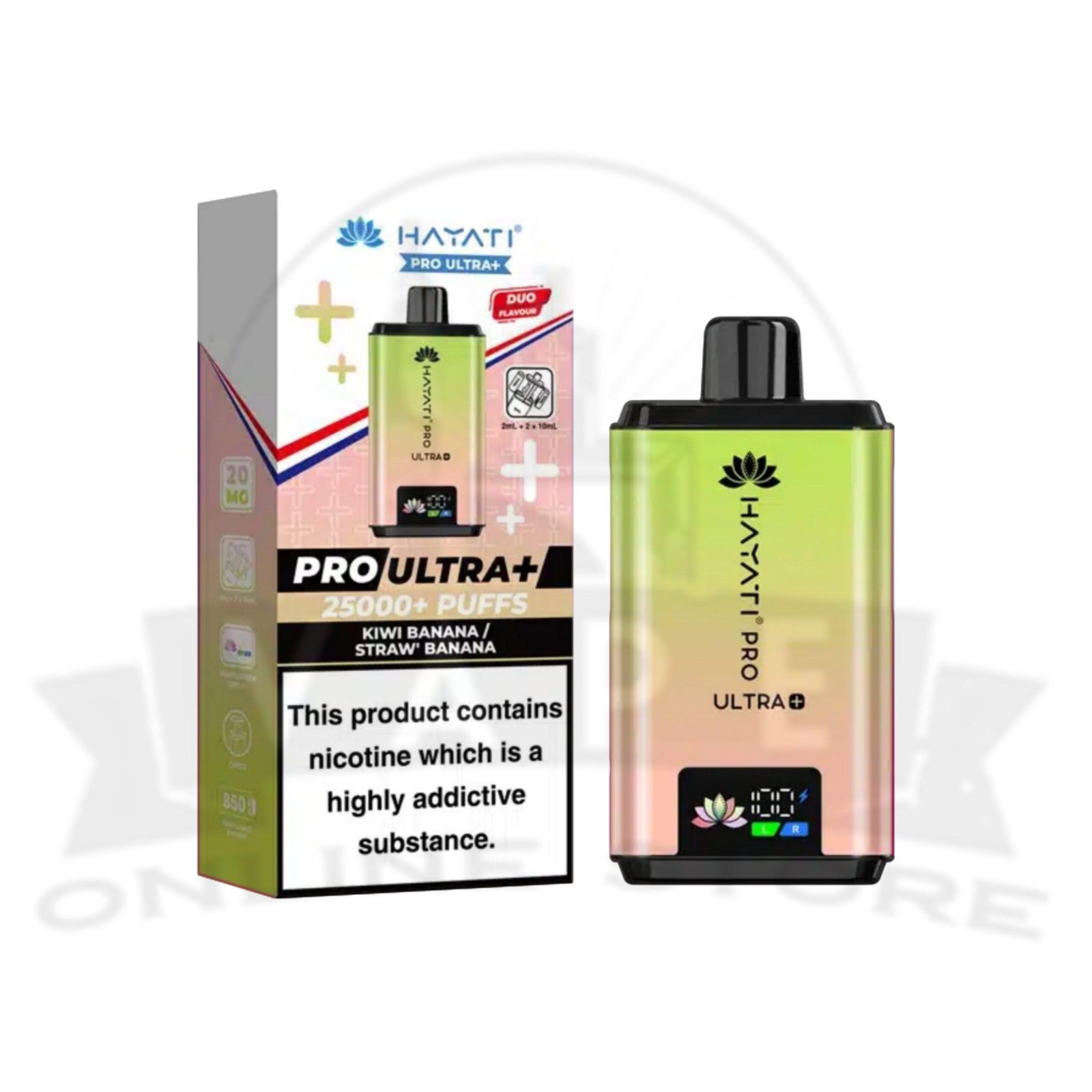 box of 10 hayati pro ultra plus 25000 puffs pod vape kit | hayati wholesale vapes
