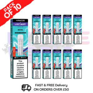 Menthol Lost Mary Crystal Replacement Pods Box of 10