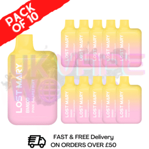 Pink Grapefruit Lost Mary 600 Puff Bars Pack Of 10