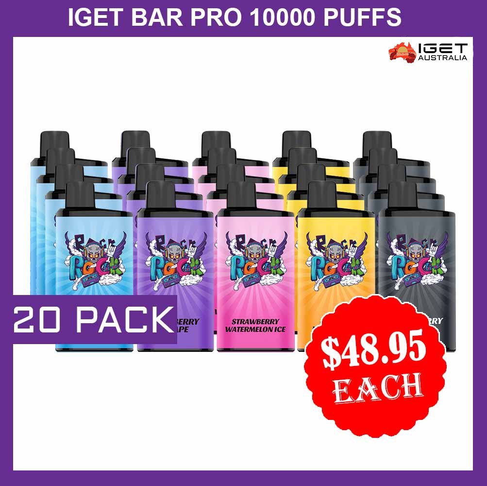 IGET BAR PRO 10000 PUFFS – 20 PACK