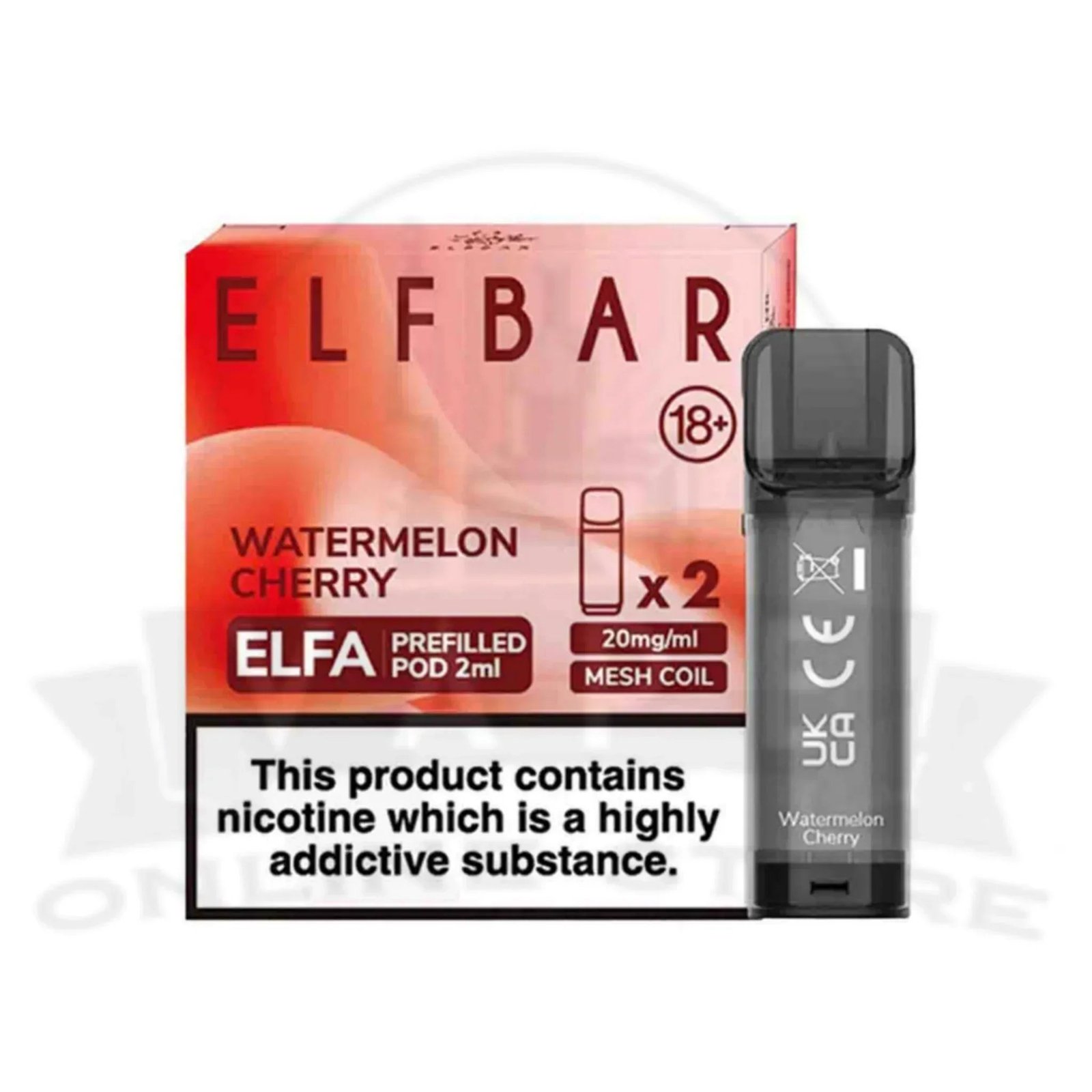 Watermelon Cherry Elfa Pre-filled Pods By Elf Bar