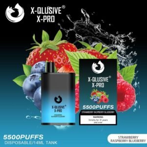 X-QLUSIVE X-PRO STRAWBERRY RASPBERRY BLUEBERRY – 5500 PUFFS