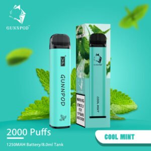 GUNNPOD COOL MINT – 2000 PUFFS