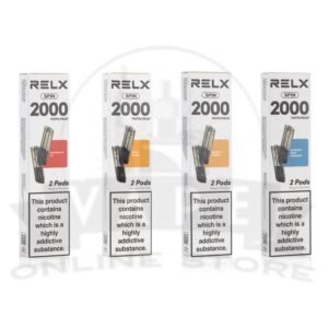 RELX Spin 2000 Puffs Pre-filled Pods | Pack Of 2